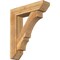 Ekena Millwork Balboa Slat Rough Sawn Bracket w/ Offset Brace, Western Red Cedar, 8"W x 32"D x 38"H BKT0806X32X38BOA06RWR - alternate 1